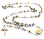 Stainless Steel Rosary Catholic Necklace