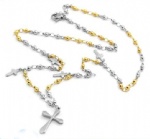 Stainless Steel Rosary Catholic Necklace