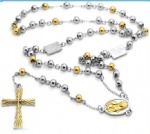 Stainless Steel Rosary Catholic Necklace