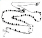 Stainless Steel Rosary Catholic Necklace