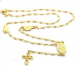 Stainless Steel Rosary Catholic Necklace