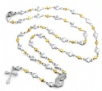 Stainless Steel Rosary Catholic Necklace