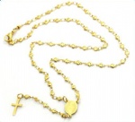 Stainless Steel Rosary Catholic Necklace