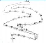 Stainless Steel Rosary Catholic Necklace