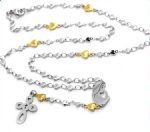 Stainless Steel Rosary Catholic Necklace