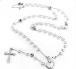 Stainless Steel Rosary Catholic Necklace