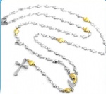 Stainless Steel Rosary Catholic Necklace