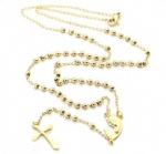 Stainless Steel Rosary Catholic Necklace