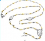 Stainless Steel Rosary Catholic Necklace