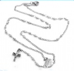 Stainless Steel Rosary Catholic Necklace