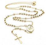 Stainless Steel Rosary Catholic Necklace