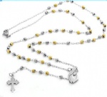 Stainless Steel Rosary Catholic Necklace