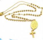 Stainless Steel Rosary Catholic Necklace