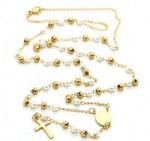 Stainless Steel Rosary Catholic Necklace