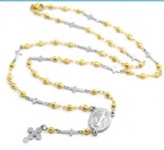 Stainless Steel Rosary Catholic Necklace