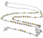 Stainless Steel Rosary Catholic Necklace