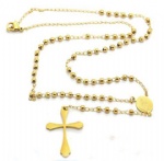 Stainless Steel Rosary Catholic Necklace