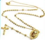 Stainless Steel Rosary Catholic Necklace