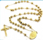 Stainless Steel Rosary Catholic Necklace