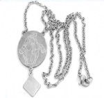 Stainless Steel Rosary Catholic Necklace