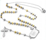 Stainless Steel Rosary Catholic Necklace