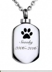 Stainless Steel Urn Cremation Pendant Memorial Jewelry