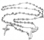 Stainless Steel Rosary Catholic Necklace