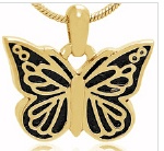 Butterfly Stainless Steel Cremation Pendant