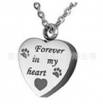 Stainless Steel Urn Cremation Pendant Memorial Jewelry