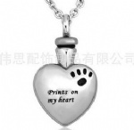 Stainless Steel Urn Cremation Pendant Memorial Jewelry