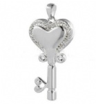 Stainless Steel Urn Cremation Pendant Memorial Jewelry