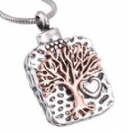 Stainless Steel Urn Cremation Pendant Memorial Jewelry