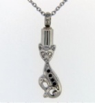 Stainless Steel Urn Cremation Pendant Memorial Jewelry
