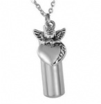 Stainless Steel Urn Cremation Pendant Memorial Jewelry