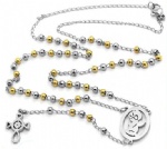 Stainless Steel Rosary Catholic Necklace