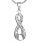 Stainless Steel Urn Cremation Pendant Memorial Jewelry