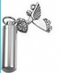 Stainless Steel Urn Cremation Pendant Memorial Jewelry