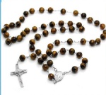 Stainless Steel Rosary Catholic Necklace