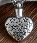 Stainless Steel Urn Cremation Pendant Memorial Jewelry