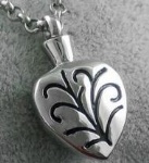 Stainless Steel Urn Cremation Pendant Memorial Jewelry