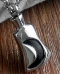 Stainless Steel Urn Cremation Pendant Memorial Jewelry