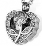 Stainless Steel Urn Cremation Pendant Memorial Jewelry
