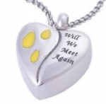 Stainless Steel Urn Cremation Pendant Memorial Jewelry