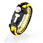 Nlyon braided camping & hiking paracord bracelet with SOS led light