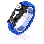 Nlyon braided camping & hiking paracord bracelet with SOS led light