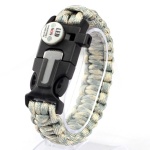 Nlyon braided camping & hiking paracord bracelet with SOS led light