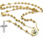 Stainless Steel Rosary Catholic Necklace