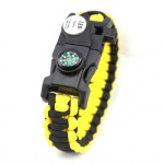 survial LED paracord bracelet with compass