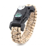 survial LED paracord bracelet with compass