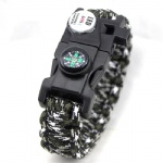 survial LED paracord bracelet with compass